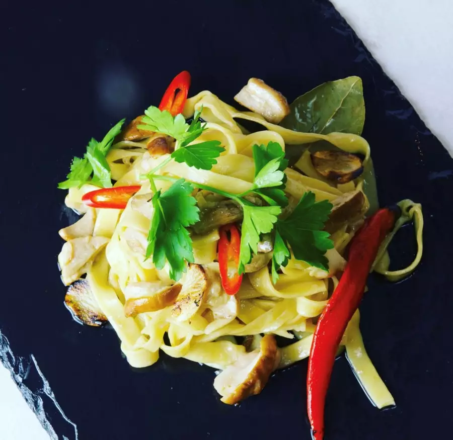 A dish being served at the restaurant